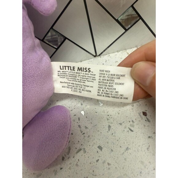 Little Miss Memes Naughty Purple 7" Soft Plush Toy Happy Face Gift Kids CUTE - Picture 4 of 9